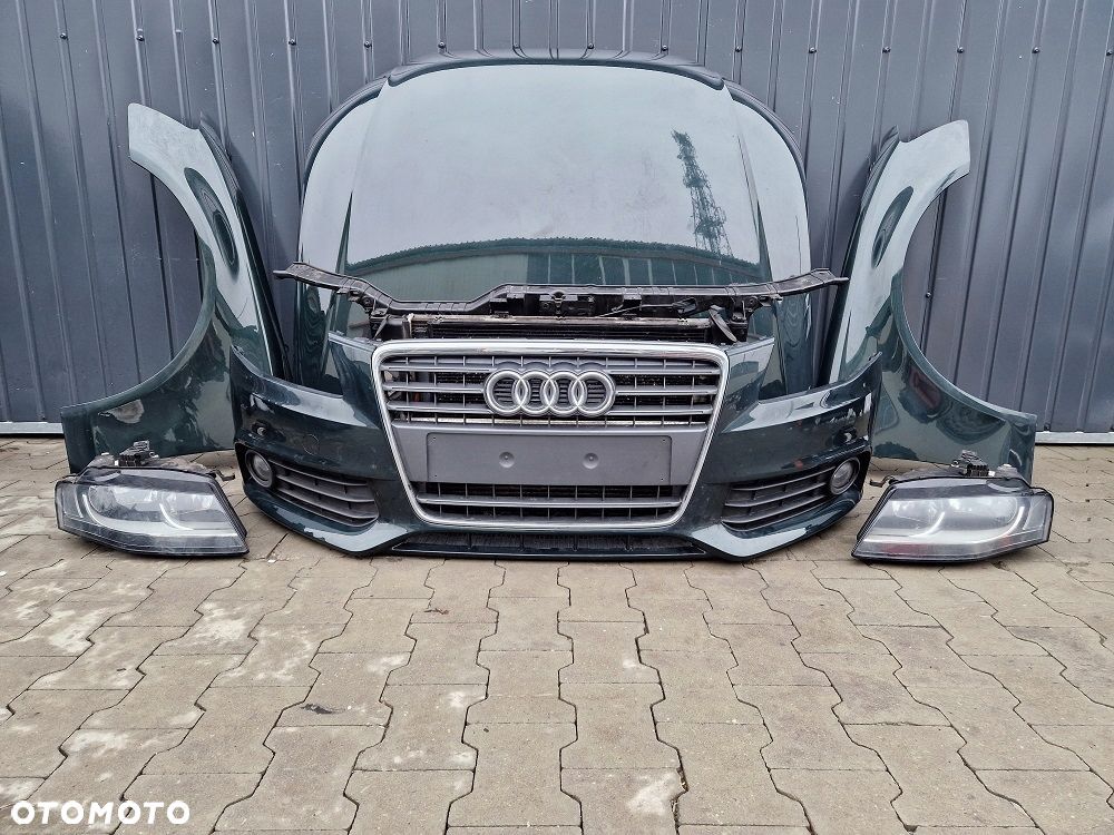 AUDI A4 B8 07-11R MASKA ZDERZAK BŁOTNIK LAMPY PAS LZ6E - 1