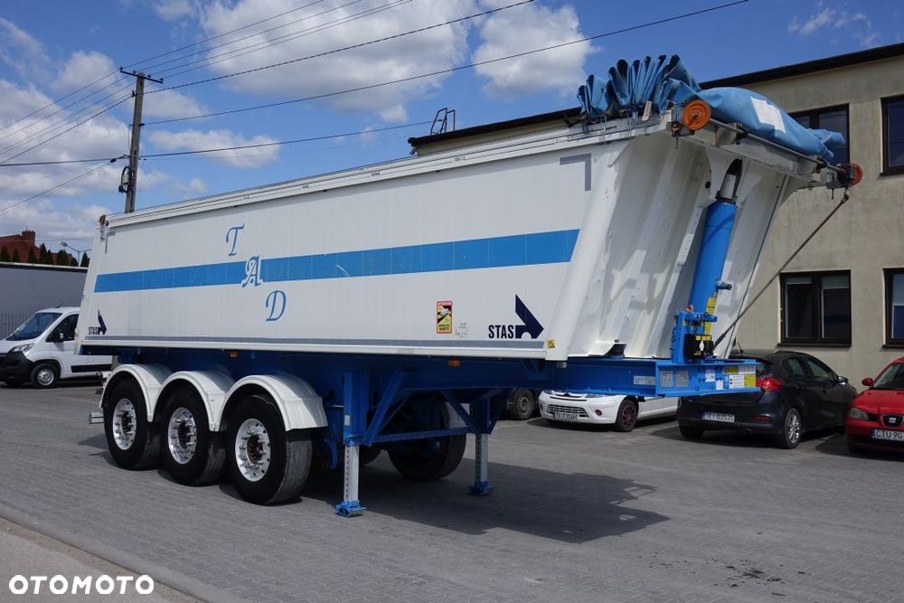Stas WYWROTKA 26,5m3 / ALUMINIOWA /OSIE SAF /OŚ PODNOSZONA / ALUMINIOWE FELGI / SZYBER ZBOŻOWY / PLANDEKA - 3