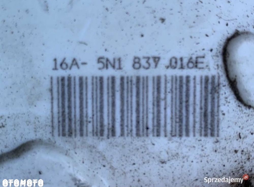 5N1837016E zamek drzwi prawy przód volkswagen tiguan 5N skoda Seat Audi - 4