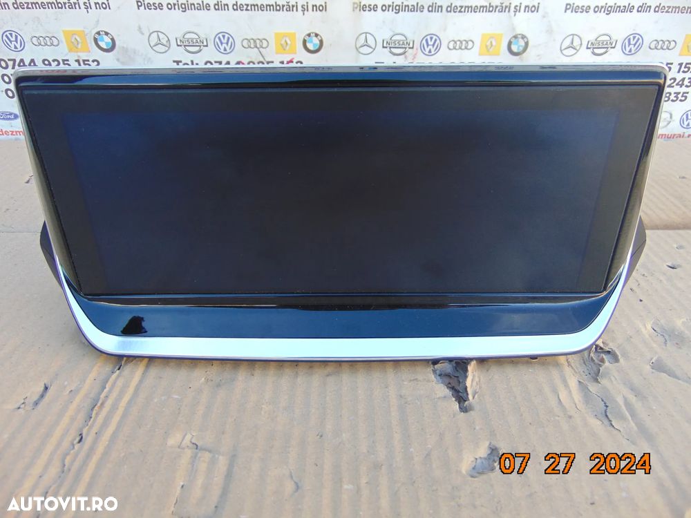 Display Navigatie Peugeot 208 dupa 2019 2008 cod 9824619980 - 3