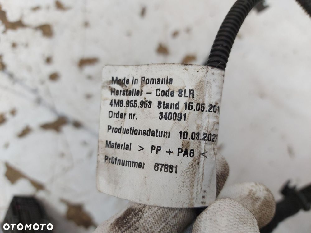 Audi Q7 II LIFT 4M0 TFSI wiązka instalacja komory silnika 3.0TFSI 4m8955953 - 4