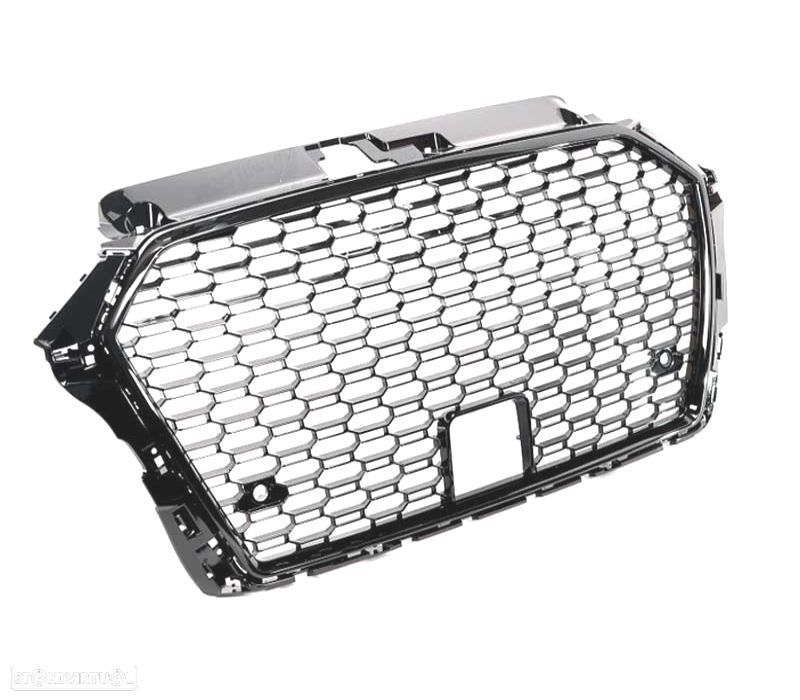 GRELHA AUDI A3 8V 17-19 PRETO BRILHANTE ACC LOOK RS3 - 2