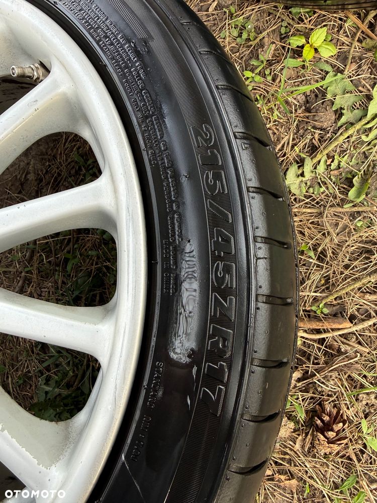 Felgi radius r17- 4x100 + opony 215/45 + dystanse - 2