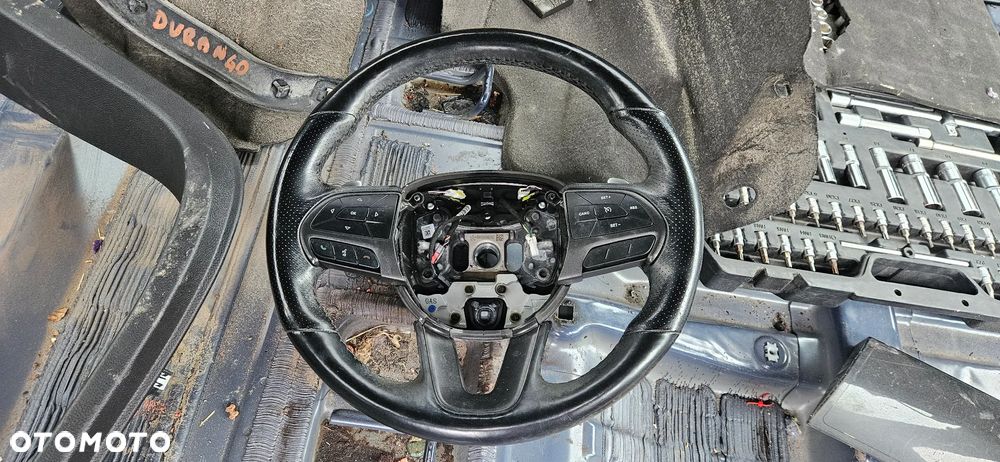 Dodge Durango III LIFT  Kierownica czarna Grzana Łopatki Skóra - 1