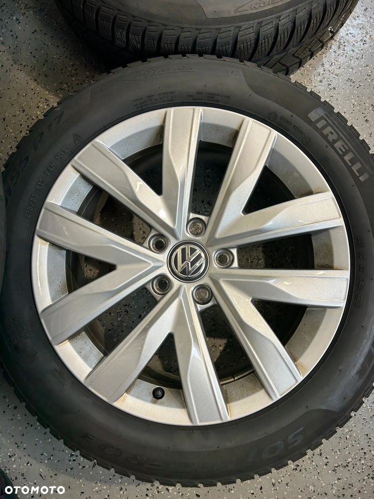 Oryginalne KOŁA FELGI 17 VW Arteon Passat B8 T-ROC Pirelli 215/55R17 7mm jak NOWE - 7