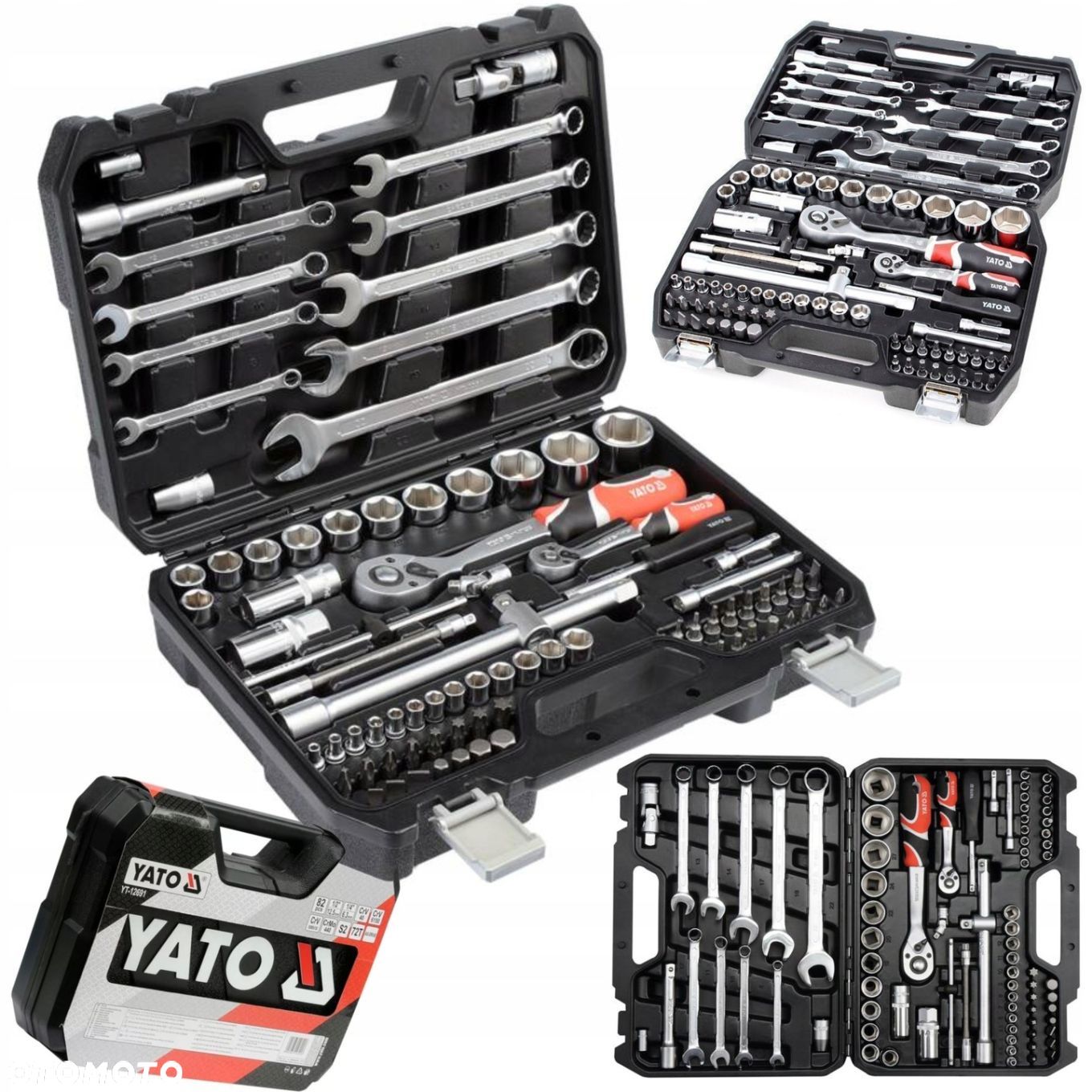 YATO ZESTAW KLUCZY NASADOWCH NARZĘDZI 82el YT-1269 PŁASKO OCZKOWE TORX - 1