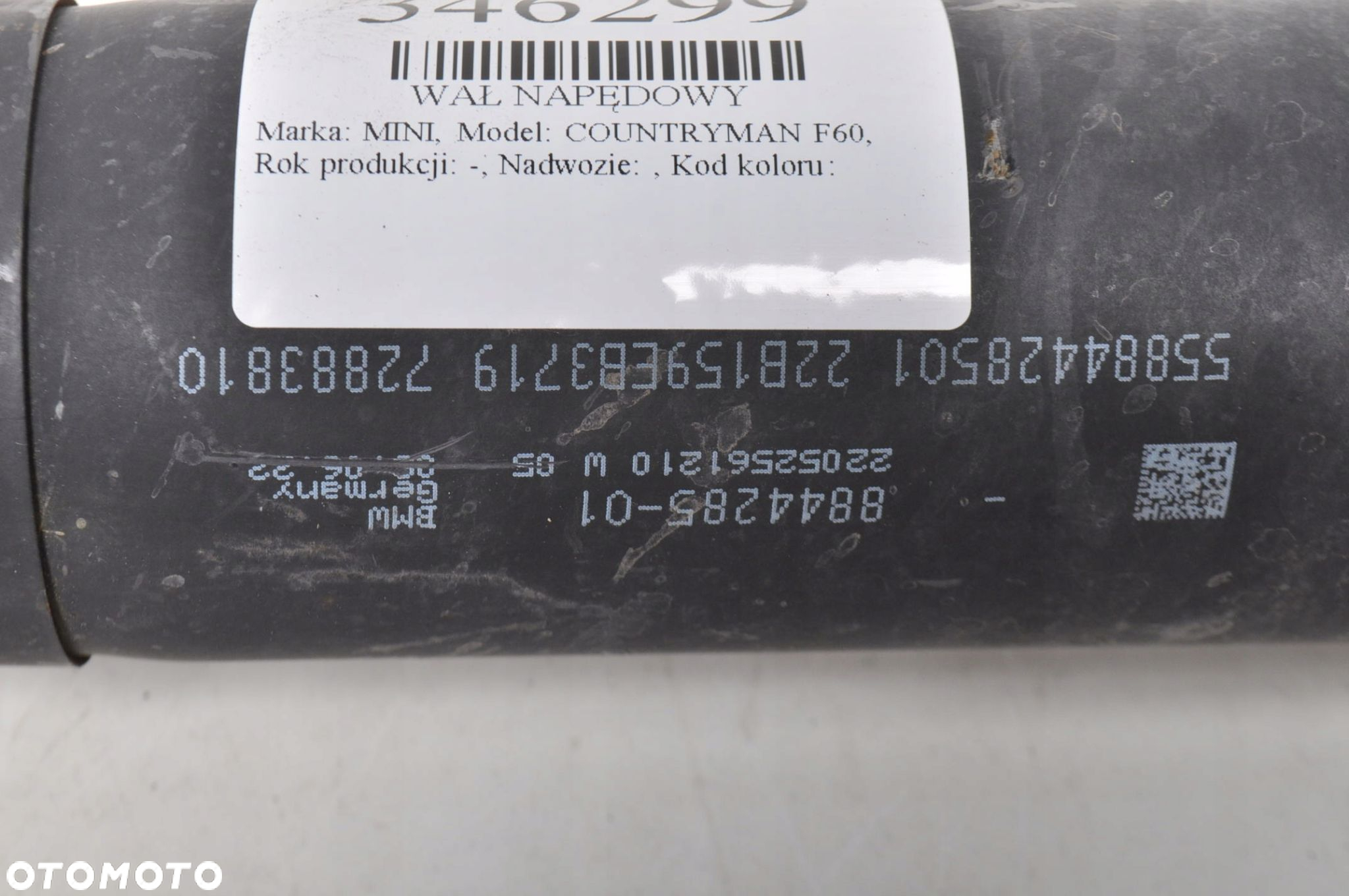 MINI F54 F60 BMW F39 F40 F44 F45 F48 WAŁ NAPĘDOWY 8844285 - 5