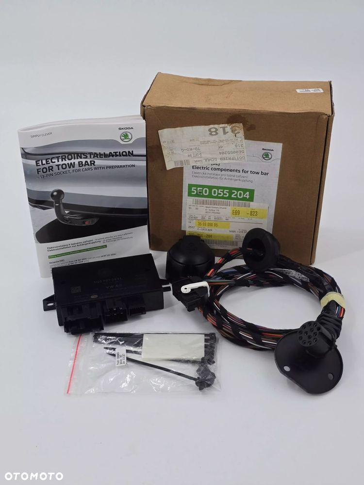 NOWA ORYGINALNA INSTALACJA DO HAKA HOLOWNICZEGO SKODA OCTAVIA III 5E0055204 - 1