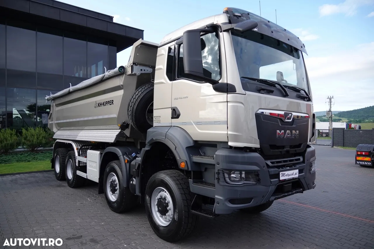 MAN TGS 41.480 / 8X8 / ​​BASCULATOR SPATE / KH-KIPPER / HARDOX / METALIC / 2025 / AUTOMAT / NOU / DISPONIBIL Imediat! - 8