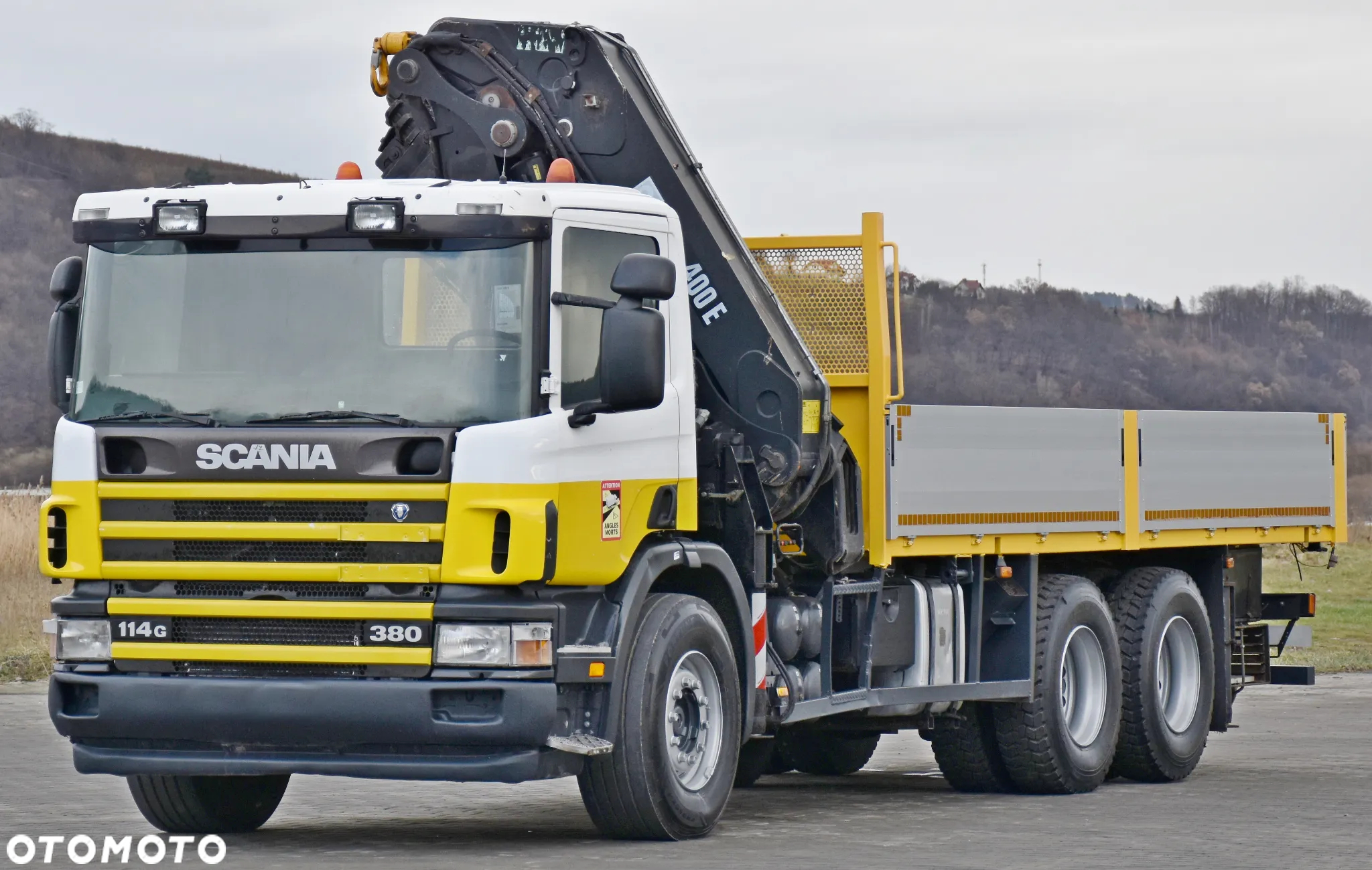 Scania 114 G 380 * SKRZYNIA 6,10 m * HIAB 400 E-6 * 6x4 - 4