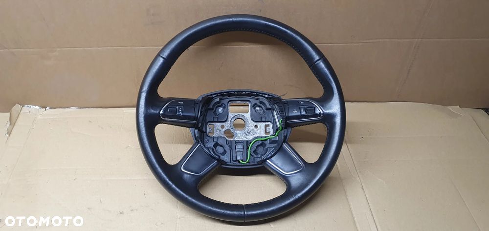 Kierownica multifunkcyjna multifunkcja skórzana skóra Audi A4 B8 Lift 4L0419091AC - 1