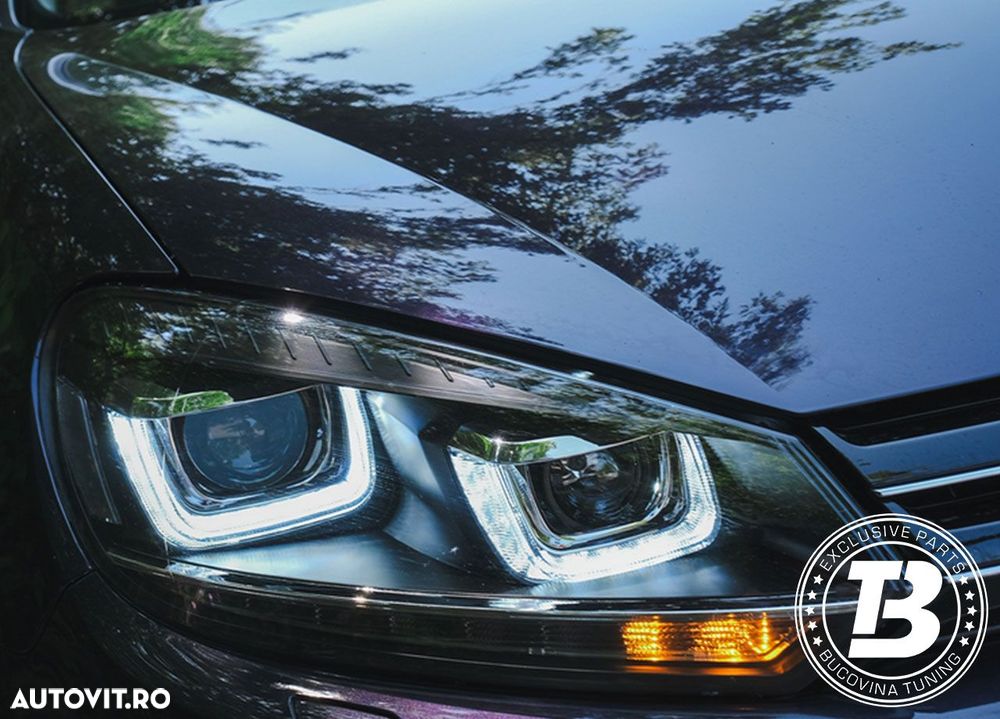Faruri LED compatibile cu VW Golf 6 VI G7 U Design - 19