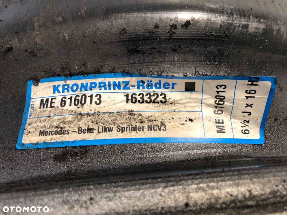 FELGA STALOWA 16 6,5J  VW CRAFTER 30-35 Autobus (2E_) 2006 - 2016 2.5 TDI 120 kW [163 KM] olej - 4
