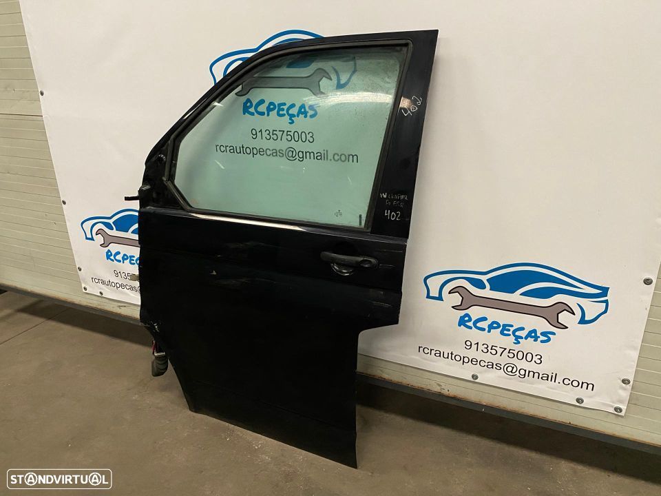 PORTA FRENTE ESQUERDA VW TRANSPORTER T5 T-5 T 5 TV T-V T V FECHO ELEVADOR MOTOR PUXADOR MOTOR - 2
