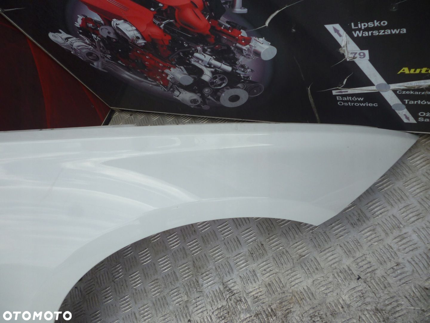 BŁOTNIK PRAWY PRZÓD PRZEDNI BMW F30 12r. BIAŁY - 5