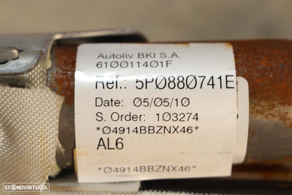 Airbag De Cortina Esquerdo Seat Altea Xl (5P5, 5P8)  5P0880741e / Esqu - 4