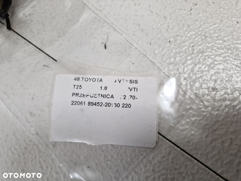toyota avensis t25 1.8 vvti przepustnica powietrza 22270-22061 89452-20130 - 5