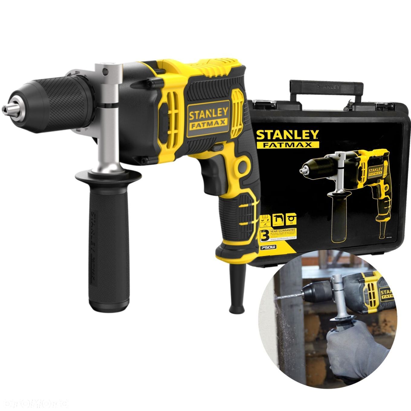 STANLEY WIERTARKA UDAROWA 2 BIEGOWA 850W WALIZKA FatMax FMEH850K WKRĘTARKA - 1