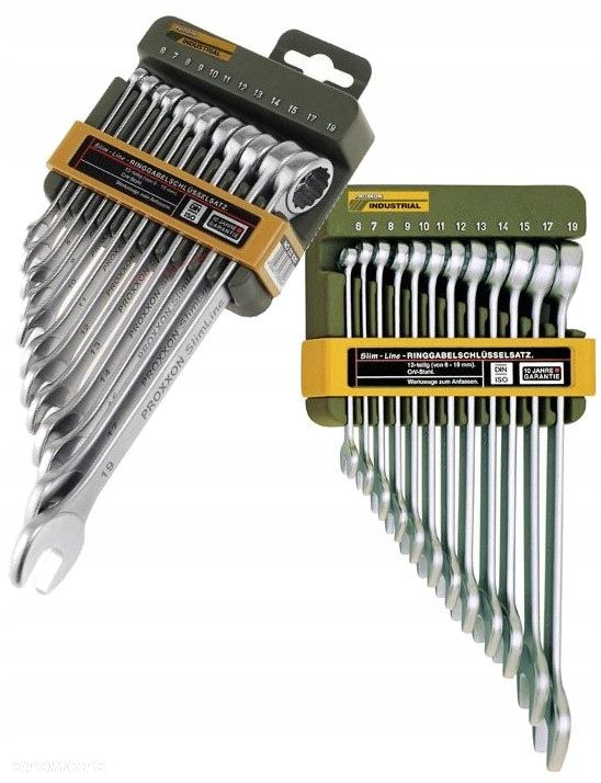 PROXXON ZESTAW KOMPLET KLUCZY PŁASKO-OCZKOWYCH 6-19 MM 12 SZTUK PR23820 - 5