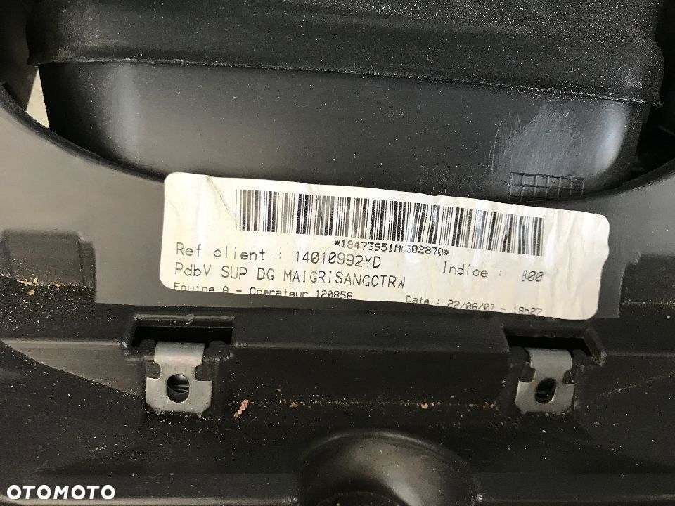 Deska rozdzielcza Citroen C8 Ulysse Peugeot 807 Phedra kokpit konsola poduszka powietrzną AIRBAG pas - 13