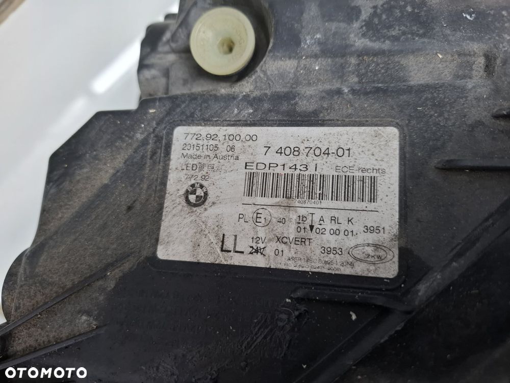LAMPA PRZEDNIA PRZÓD PRAWA BMW G11 G12 FULL LED LASER 7408704 - 14