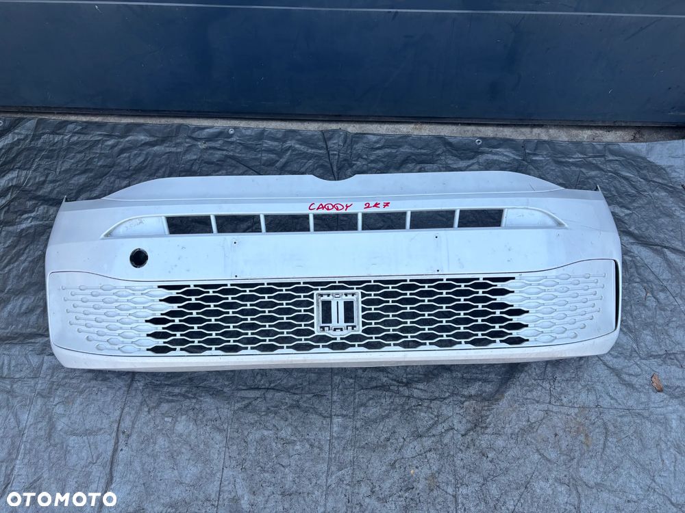 Vw Caddy V 2K7 zderzak przód  przedni biały - 16