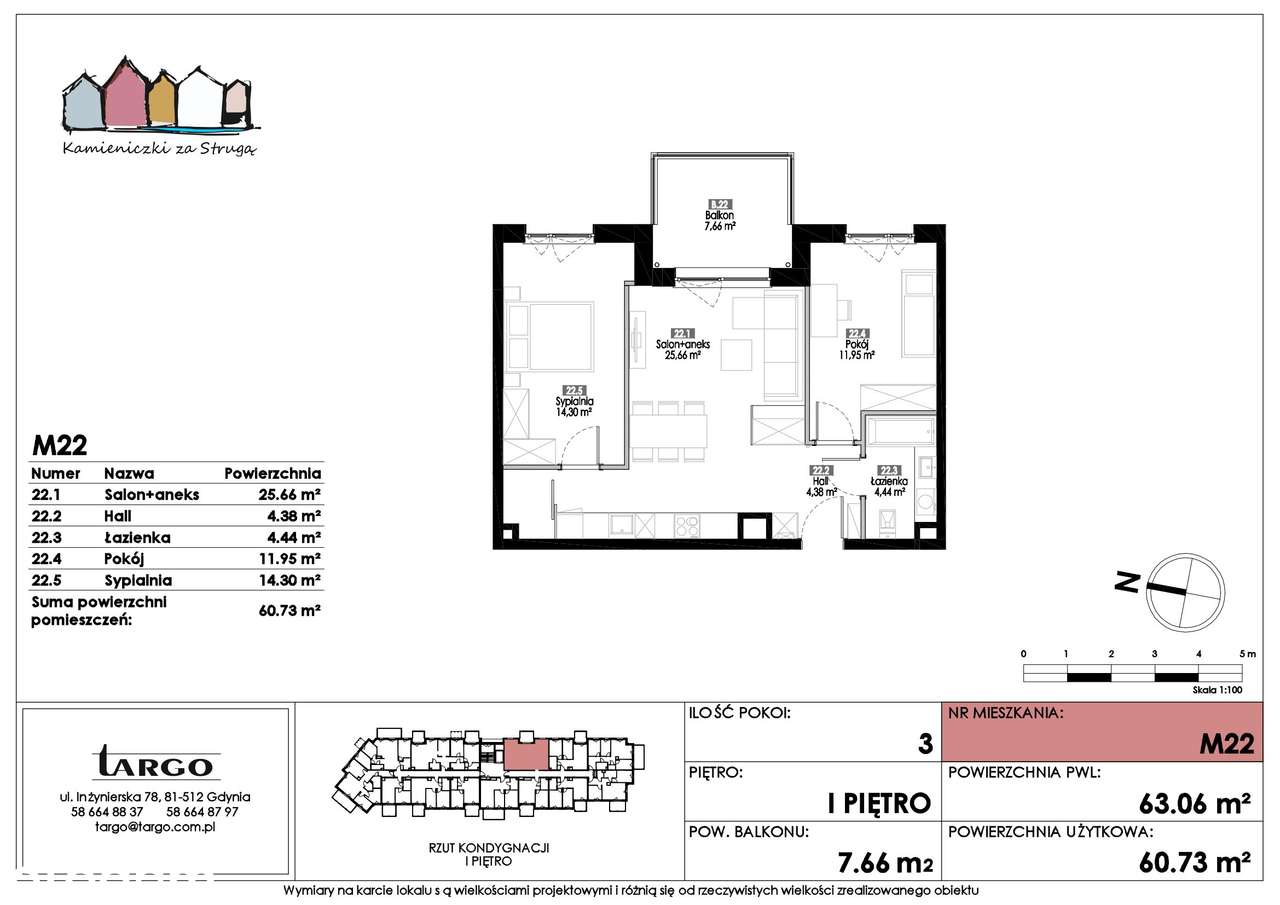 3-pokojowe mieszkanie 60m2 + balkon Bez Prowizji - Pełny obrazek: 2/9
