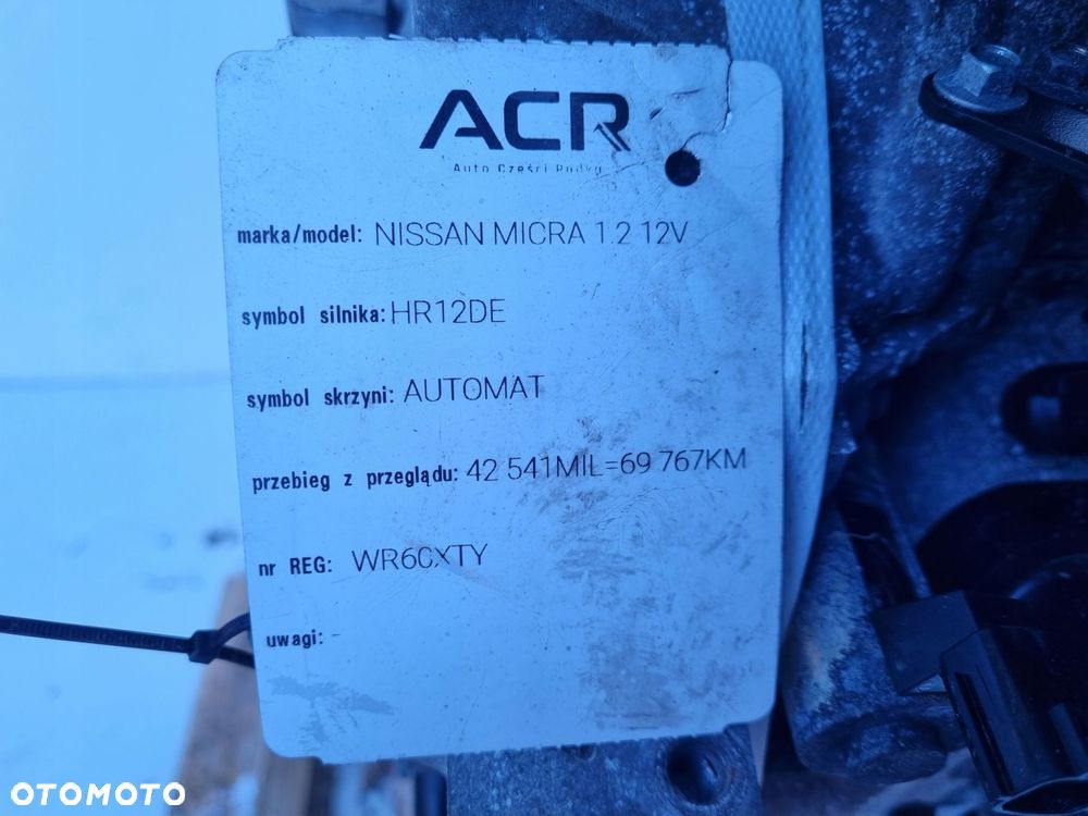 SILNIK Nissan Micra IV K13 1.2 16V 80KM serwisowany 69tyś HR12 HR12DE - 10