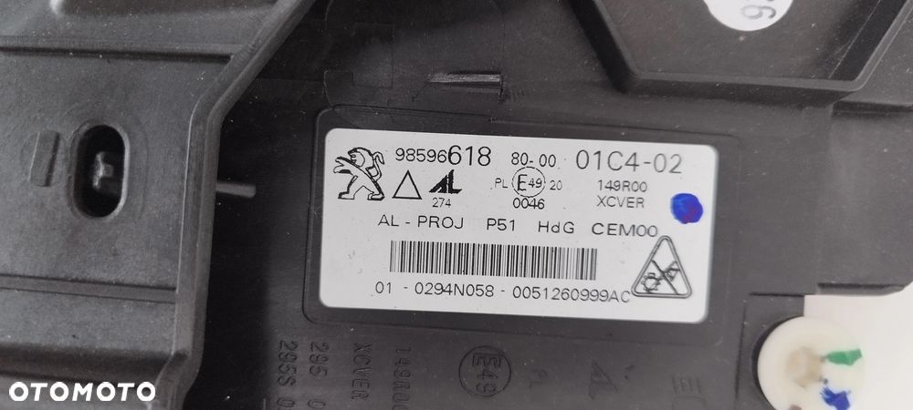 Peugeot 308 T10 2021- Full Led Matrix Prawa Nowa Oryginał 9859661880 - 6