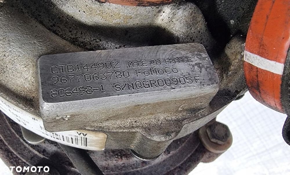 Turbina turbosprężarka turbo 9677063780 FORD MONDEO MK4 GALAXY MK3 2.0 TDCI - 6