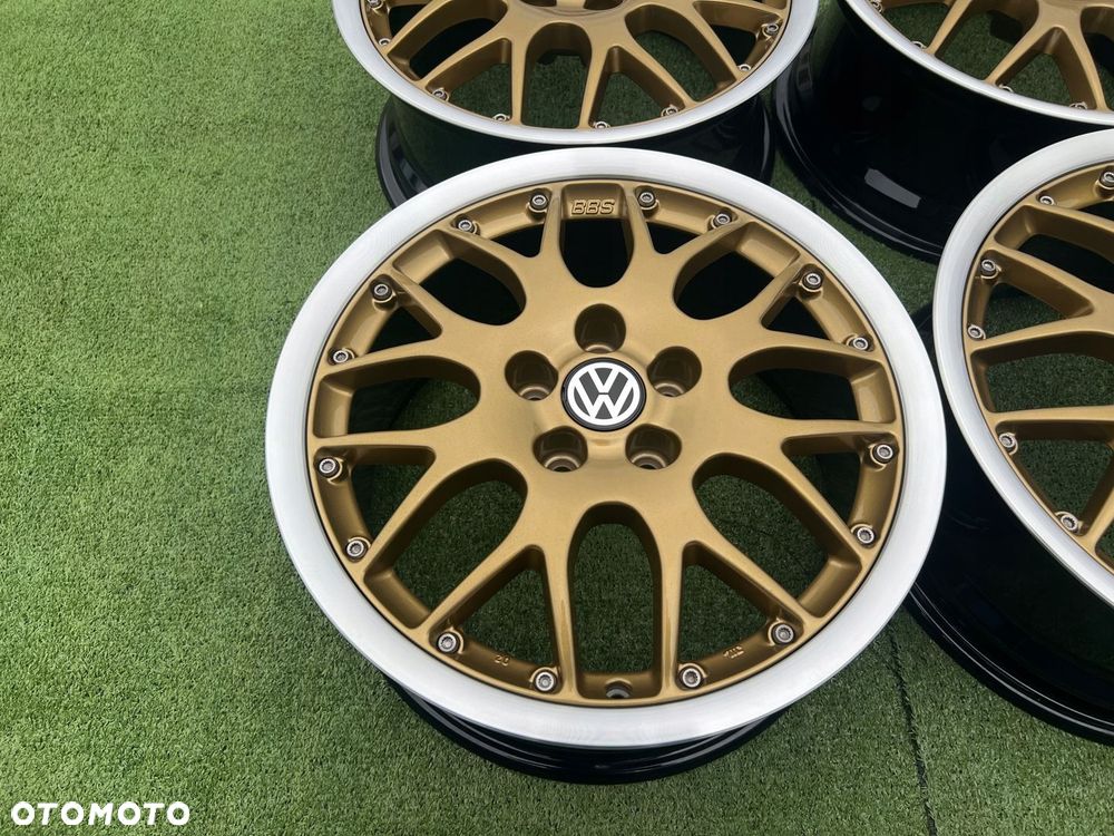 KOMPLET FELG FELGI ALU VW VOLKSWAGEN GOLF POLO 5X100 BBS 16 ORYGINALNE - 5