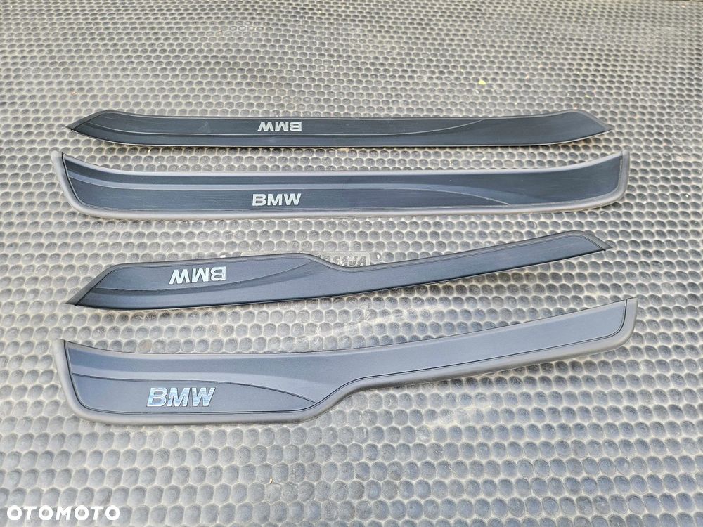 Listwa Listwy Progowe Ozdobne Drzwi Nakładki Komplet Przód Tyl BMW 3 E90 E91 - 18