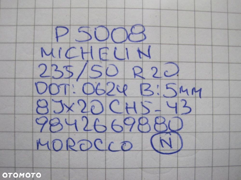 Koła felgi opony PEUGEOT 5008 III R20 24R - 11