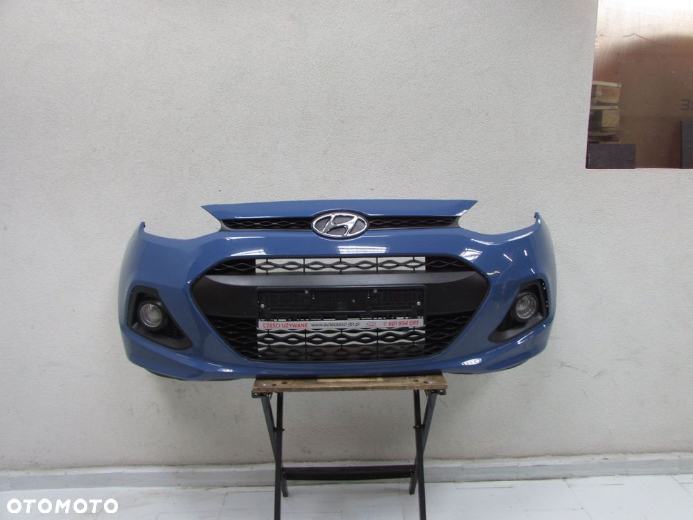 HYUNDAI I10 II 14-16 ZDERZAK PRZOD ATRAPA GRILL HALOGENY X3U DO ZALOZENIA - 1