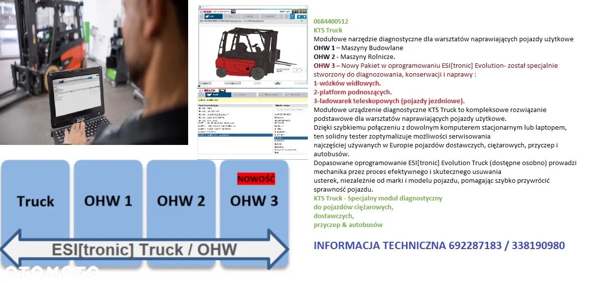 KTS 960 tester usterek Bosch Demo okazja lub odbierz lenovo kup nowego KTS - 28