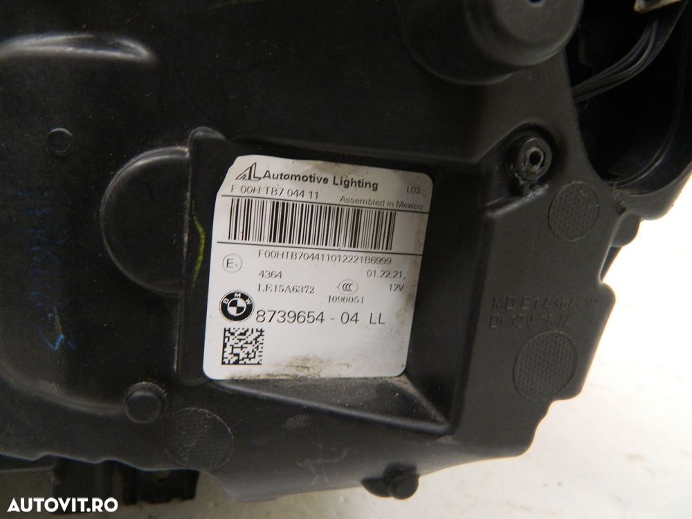 Far dreapta BMW X3 / X4 G01 G02 Full LED Adaptive, 2021, 2022, 2023, cod origine 8739654-04. - 7
