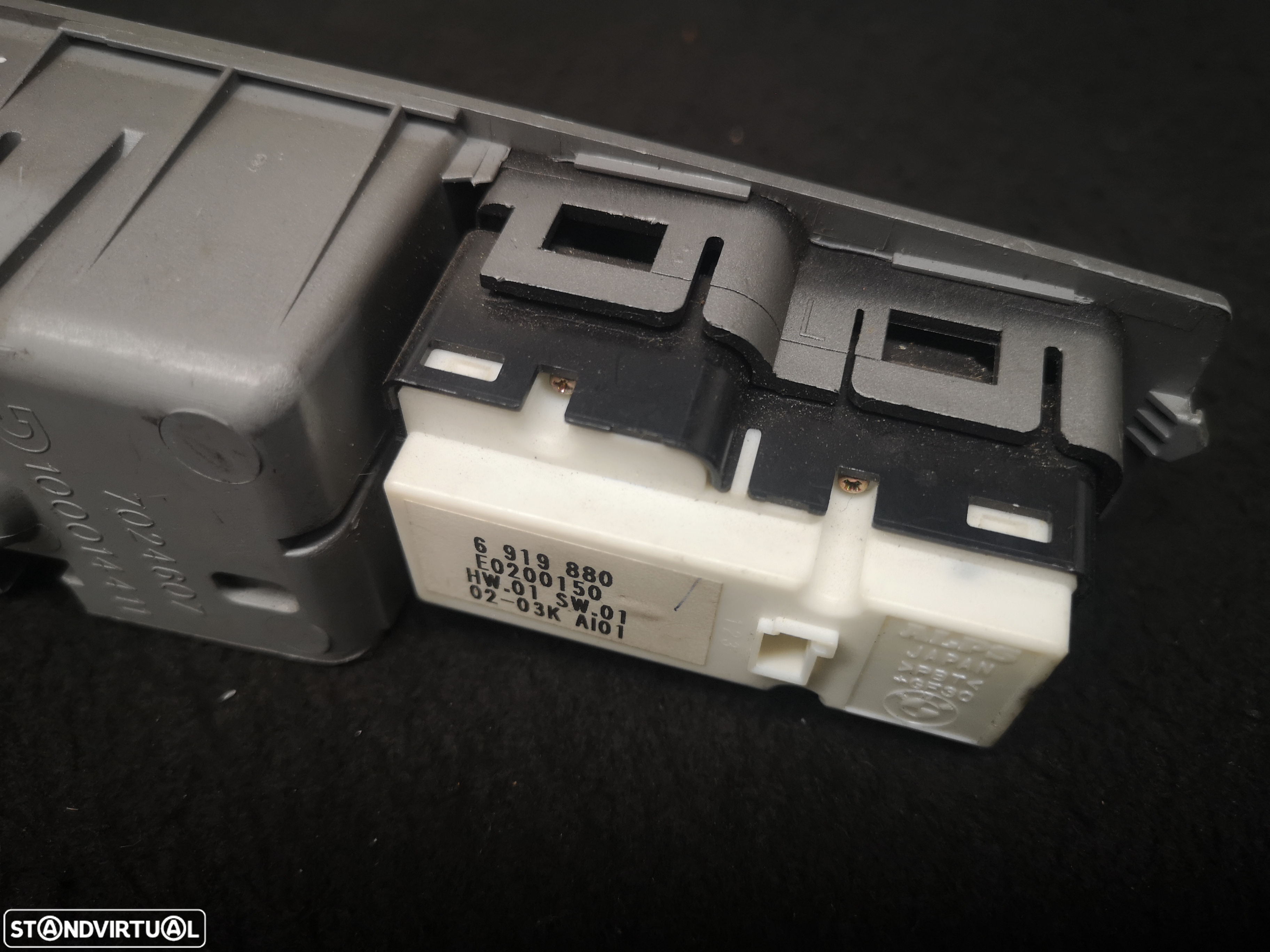 Interruptor comando de vidros Cortina traseira  da porta esquerda ORIGINAIS BMW7 E65 E66 2001-2008 - 3