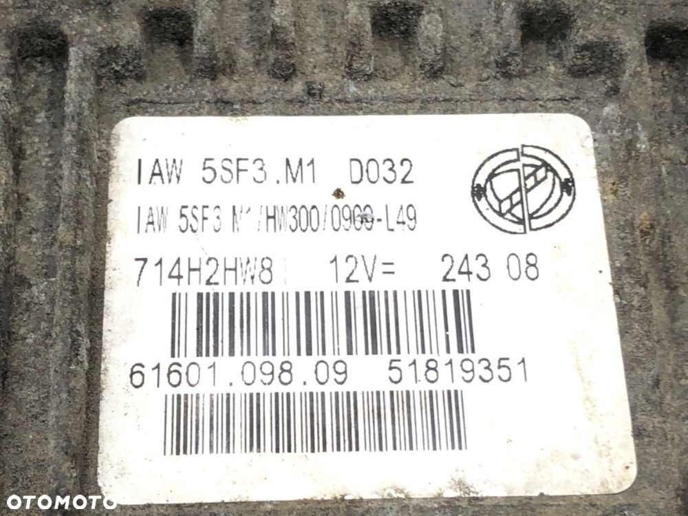 KOMPUTER SILNIKA - 129.00 PLN - FIAT GRANDE PUNTO (199_) 2005 - 2022 1.2 48 kW [65 KM] benzyna 2005 - 4