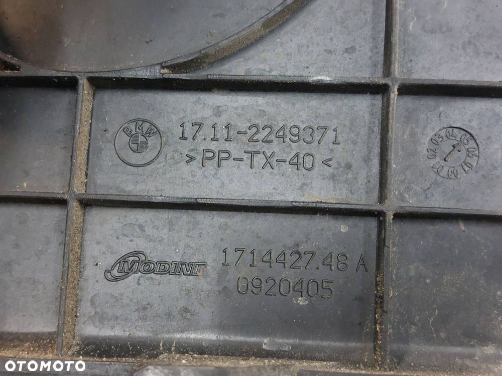CHŁODNICA WODY + OBUDOWA WENTYLATORA BMW E46 LIFT 320D 2.0 D M47 2249371 - 3