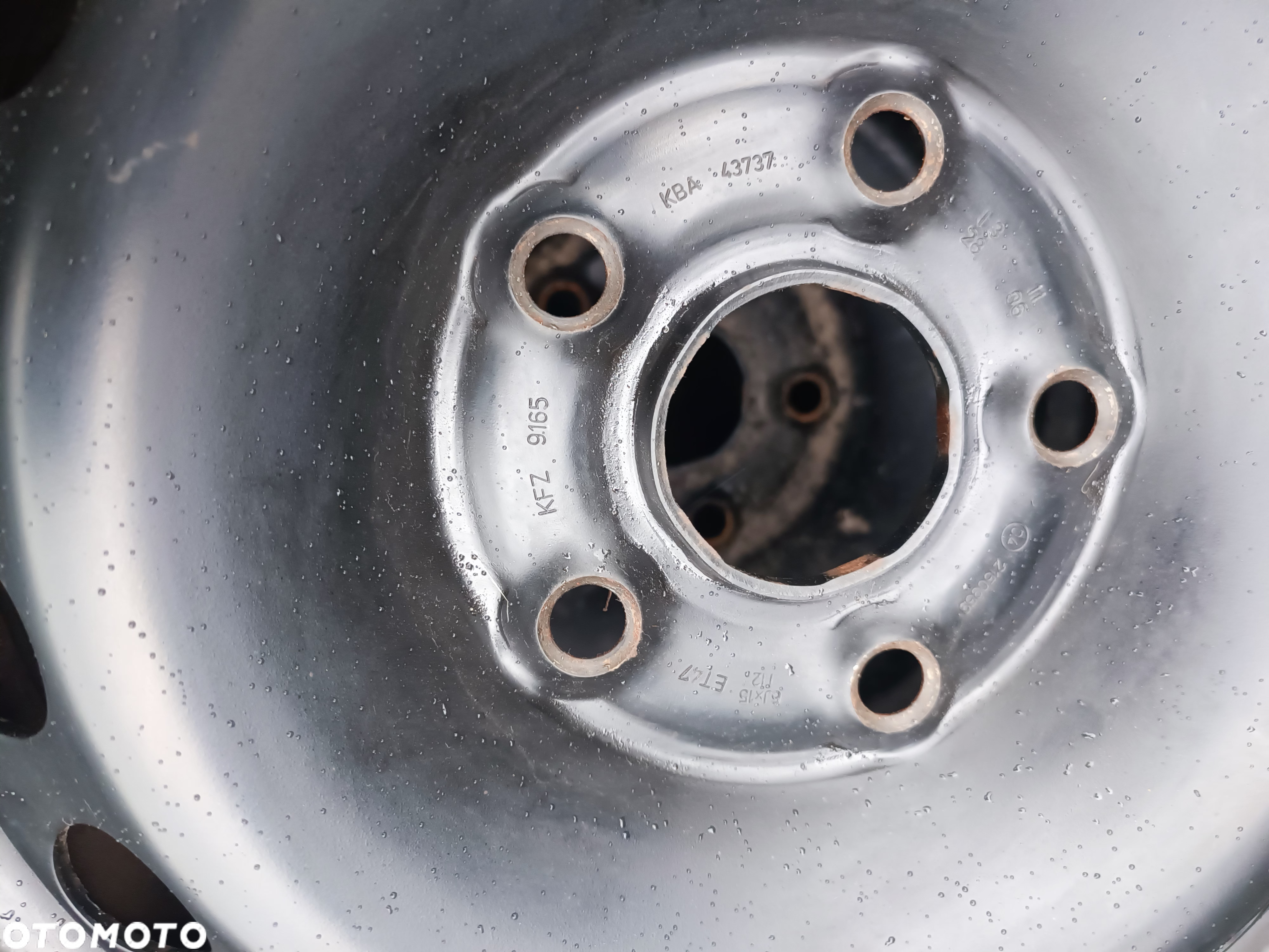5x112 Felgi stalowe Stal 15 Koła Zimowe Zima VW PASSAT B5 GOLF 5 6 V VI CADDY JETTA TOURAN SEAT LEON TOLEDO ALTEA SKODA OCTAVIA II III 2 3 AUDI A4 B5 B6 A6 C5 Legnica ALU-RAD 195/65 8,5mm Kumho jak Nowe - 2