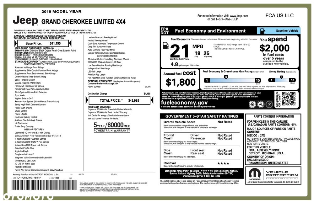 Jeep Grand Cherokee 3.6 V6 Pentastar 4WD Automatik Limited - 16