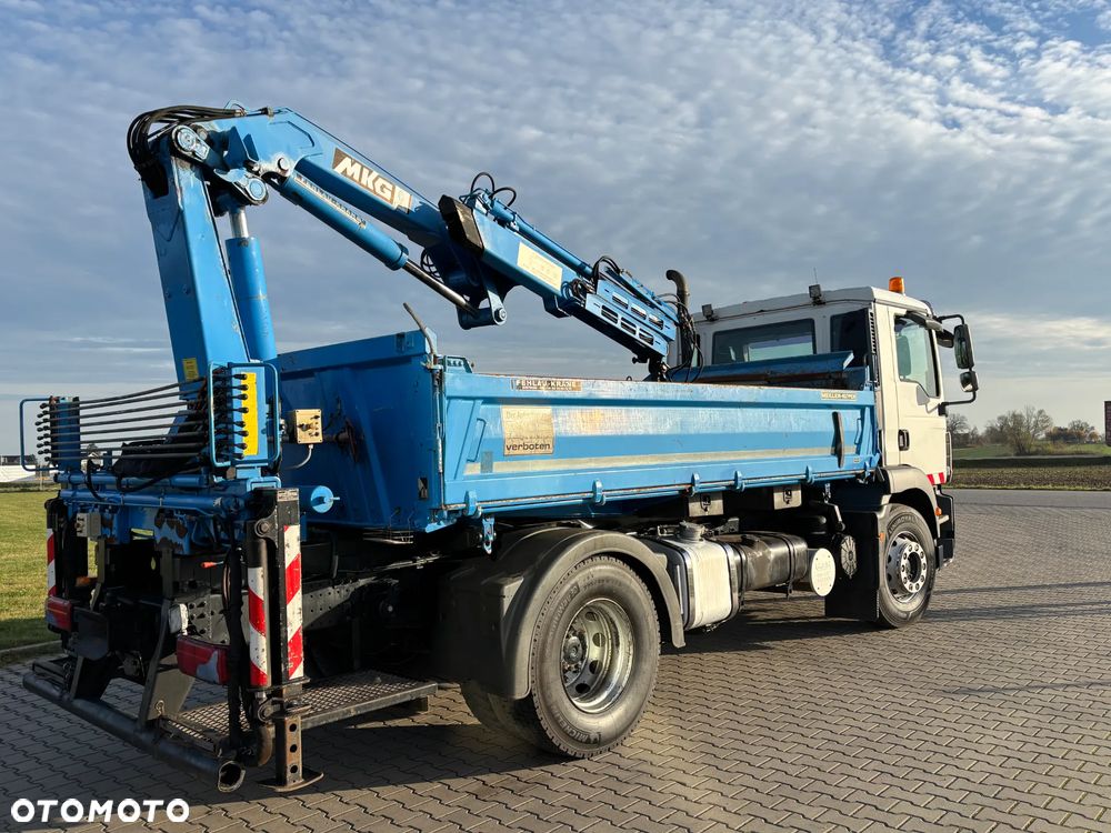 MAN TGM 18.250 4x2 wywrotka MEILLER z HDS MKG z czerpakiem i rotatorem , łyżką , obrotnica , HDS wyprowadzona 5 i 6 funkcja, bardzo dobry stan, idealny do kostki , komunalki , - 15
