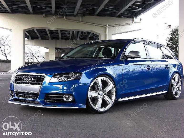 Prelungire spoiler fusta adaos bara fata Audi A4 B8 8K S line RS4 S4 - 4