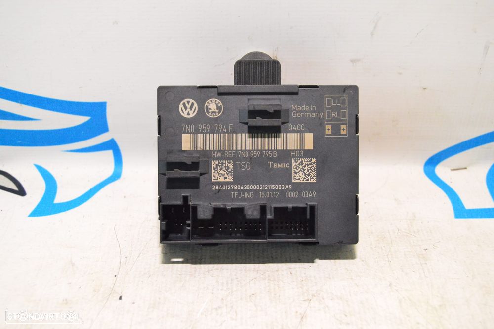 CENTRALINA ECU MOTOR PORTA TRASEIRA TRÁS ESQUERDA UNIDADE CONTROLO TEMIC VW VOLKSWAGEN 7N0959794F 7N0959794 VW VOLKSWAGEN SHARAN II 2 MK2 7N1 7N2 SEAT ALHAMBRA - 3