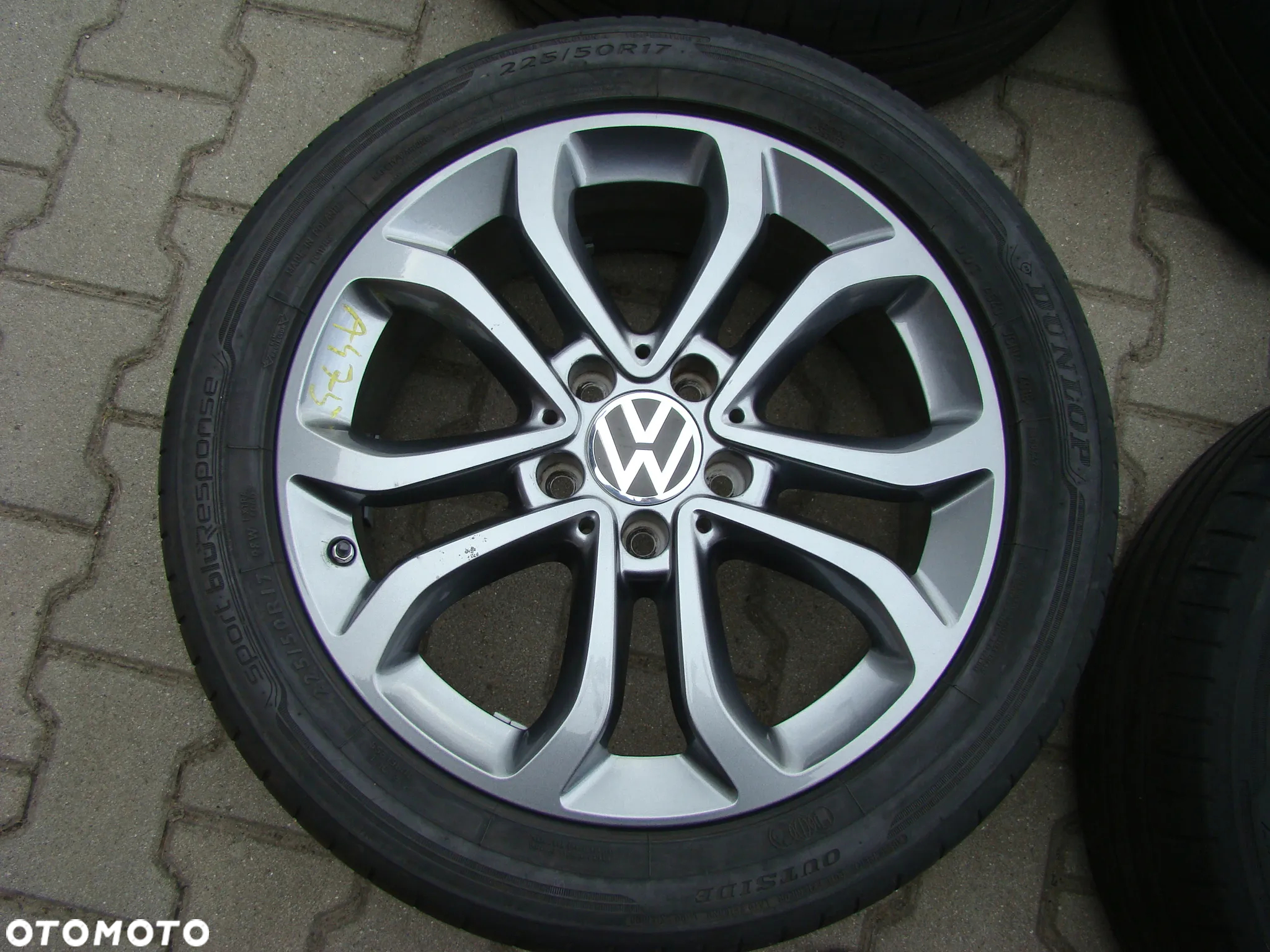 a475 5x112 VW Passat B7 B8 Beetle Jetta Touran Caddy 7jx17 Lato 225/50 - 2