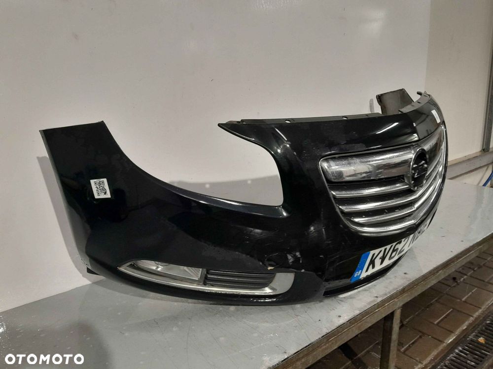 + ZDERZAK PRZÓD PRZEDNI OPEL INSIGNIA I A 1 Z22C CZARNY HALOGENY - 4