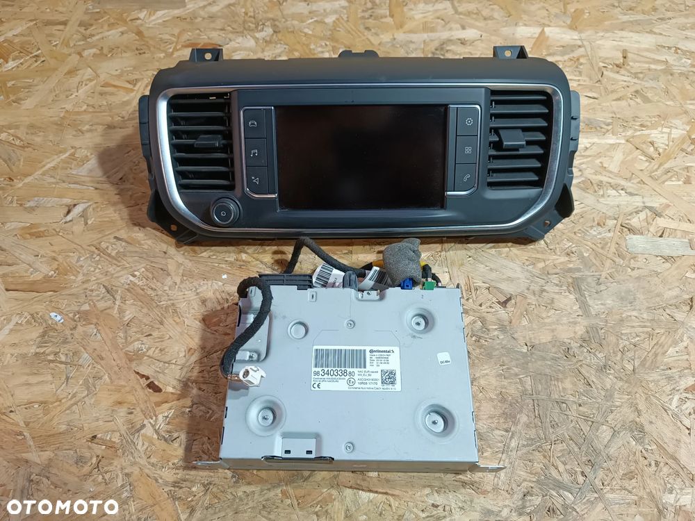 RADIO NAWIGACJA GPS WYŚWIETLACZ 9834033880 PEUGEOT EXPERT III JUMPY III PROACE - 1