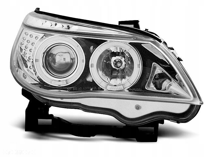 Lampy Bmw E60 E61 04-07 Angel Eyes Chrome - 1