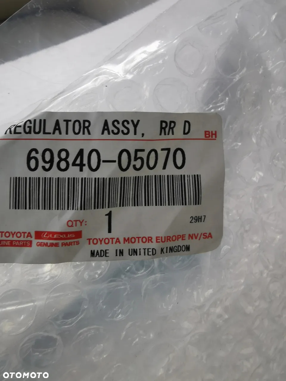 Toyota Avensis T22 podnośnik szyby 69840-05070 - 2