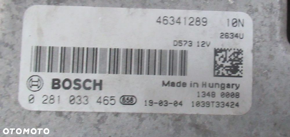 FIAT DOBLO II 2 MAXI 1.6 M-JET KOMPUTER STEROWNIK SILNIKA 0281033465 - 3